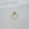 14CT YELLOW GOLD EMERALD CUT DIAMOND ENGAGEMENT RING WITH VALUATION HL3966 - Image 3