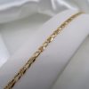 9CT YELLOW GOLD X PATTERNED BRACELET HL3362 - Image 2