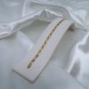 9CT YELLOW GOLD X PATTERNED BRACELET HL3362
