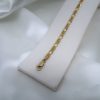 9CT YELLOW GOLD X PATTERNED BRACELET HL3362 - Image 3