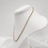 9CT YELLOW GOLD MINI BELCHER NECKLACE HL7421 - Image 2