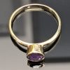 10ct Yellow Gold Amethyst Ring - LG8031 - Image 6