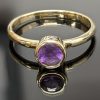 10ct Yellow Gold Amethyst Ring - LG8031 - Image 5