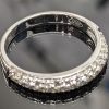 9ct White Gold Diamond Wedding / Eternity / Anniversary / Stacker Rings - LG16013 - Image 3