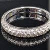 9ct White Gold Diamond Wedding / Eternity / Anniversary / Stacker Rings - LG16013 - Image 8