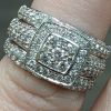 9ct White Gold Diamond Wedding / Eternity / Anniversary / Stacker Rings - LG16013 - Image 7