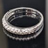 9ct White Gold Diamond Wedding / Eternity / Anniversary / Stacker Rings - LG16013 - Image 9