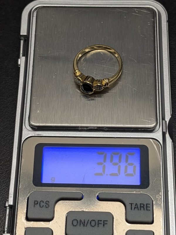 18ct Yellow Gold Sapphire & Diamond Dress Ring - LG21966 - Image 8