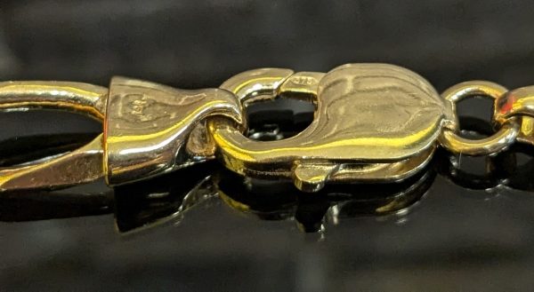 Chunky 9ct Yellow Gold Figaro Chain - LG21390 - Image 5