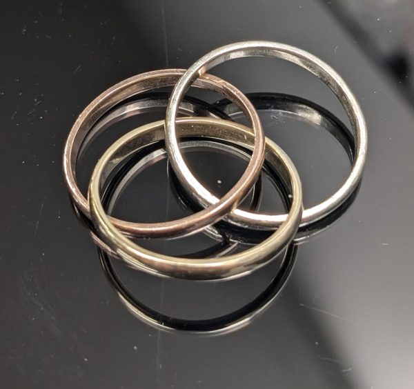 9ct Gold 3 Tone Russian Wedding Band - LG21967 - Image 3