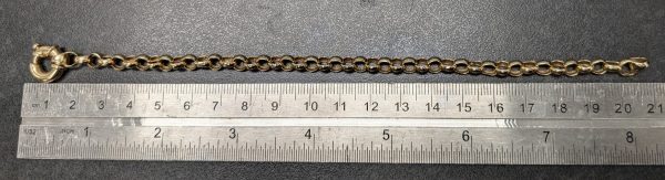 9ct Yellow Gold Belcher Bracelet - LG19396 - Image 2