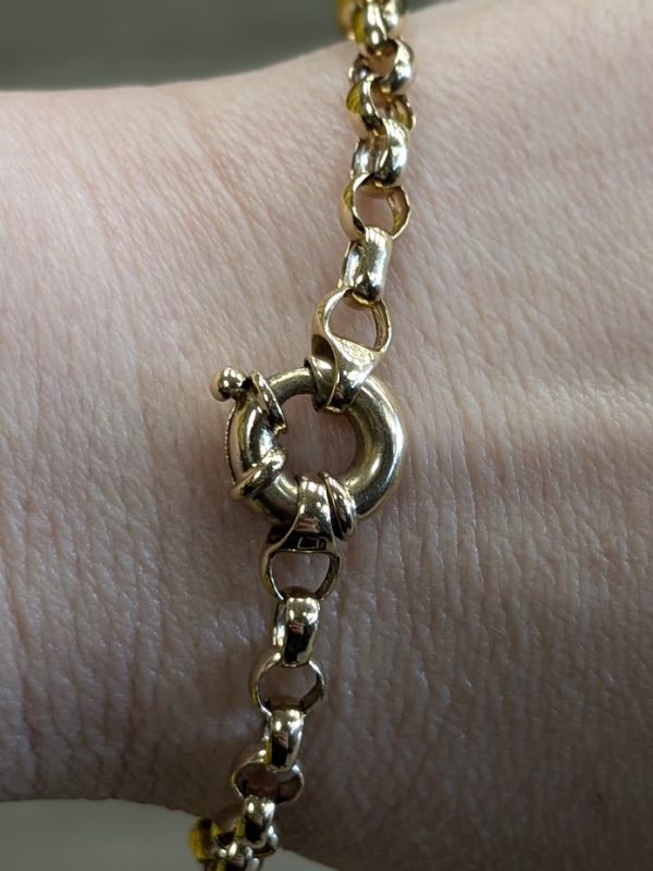 9ct Yellow Gold Belcher Bracelet - LG19396 - Image 12