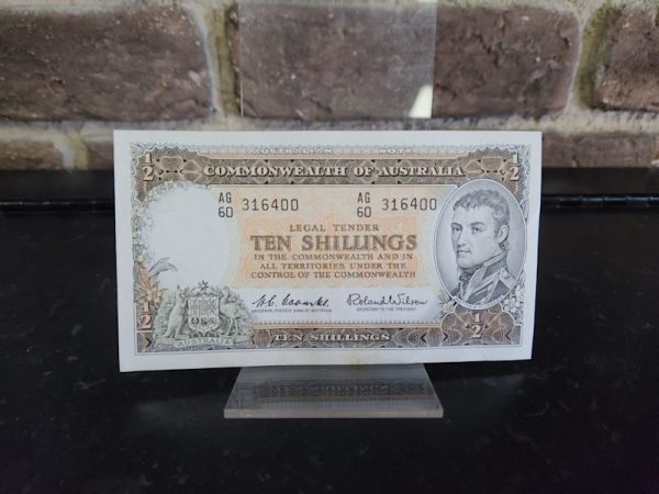Australian Banknote 10 Shillings 1/2 - HL22443 - Image 6