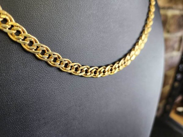 Unisex 9ct Gold Double Link Chain - HL21983 - Image 2