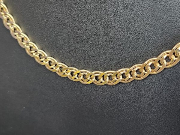 Unisex 9ct Gold Double Link Chain - HL21983 - Image 4