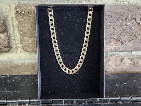 Mens 9ct Gold Curb Link Bracelet - HL22278 - Image 5
