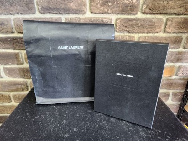 Saint Laurent Classic Cassandre Chain Wallet (Black) - HL22086 - Image 11