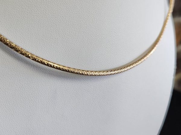 Ladies 9ct Gold Omega Necklace - HL18928 - Image 10