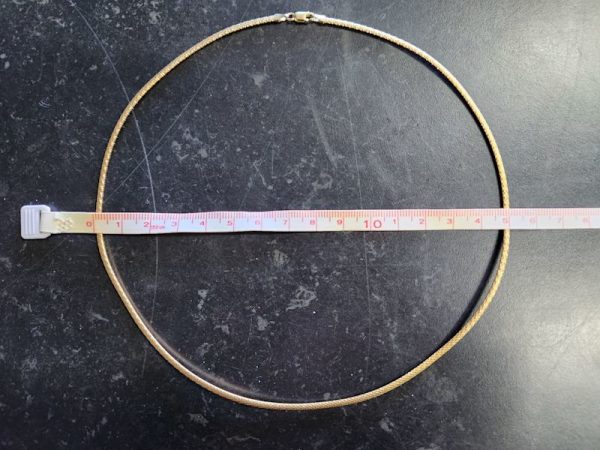 Ladies 9ct Gold Omega Necklace - HL18928 - Image 8