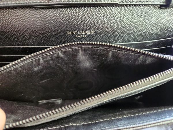 Saint Laurent Classic Cassandre Chain Wallet (Black) - HL22086 - Image 17