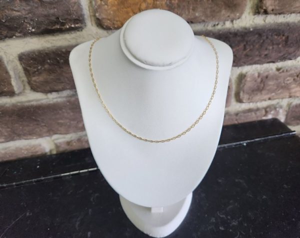 Ladies 14ct Gold Chain Link Necklace - HL21667 - Image 9