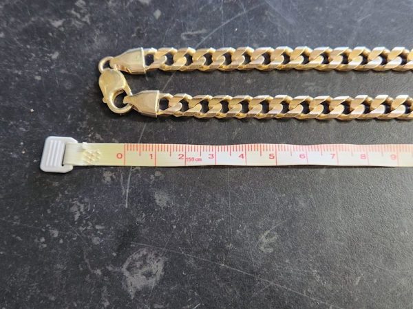Mens 9ct Gold Cirb Link Chain - HL22039 - Image 5