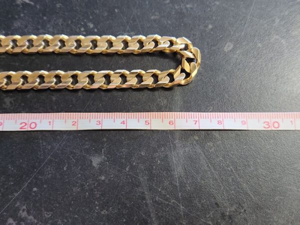 Mens 9ct Gold Cirb Link Chain - HL22039 - Image 12