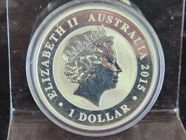 2015 One Ounce .999 Silver $1 Kookaburra Coin - HL22046 - Image 2