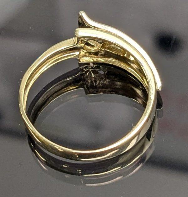14ct Two-Tone Gold Dress Ring - LG20654 - Image 7
