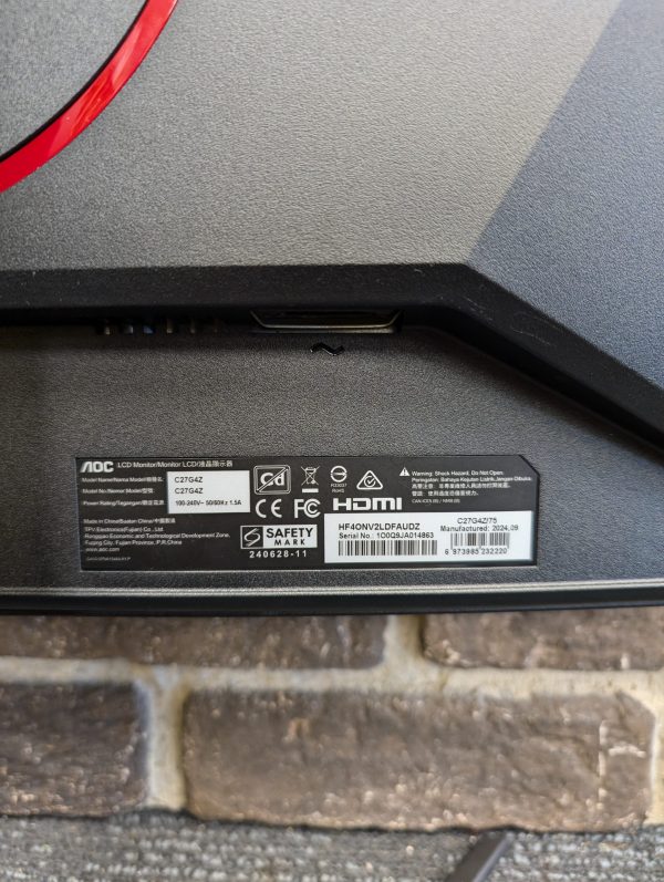 AOC 27inch 280Hz 1080p Gaming Monitor - Image 7
