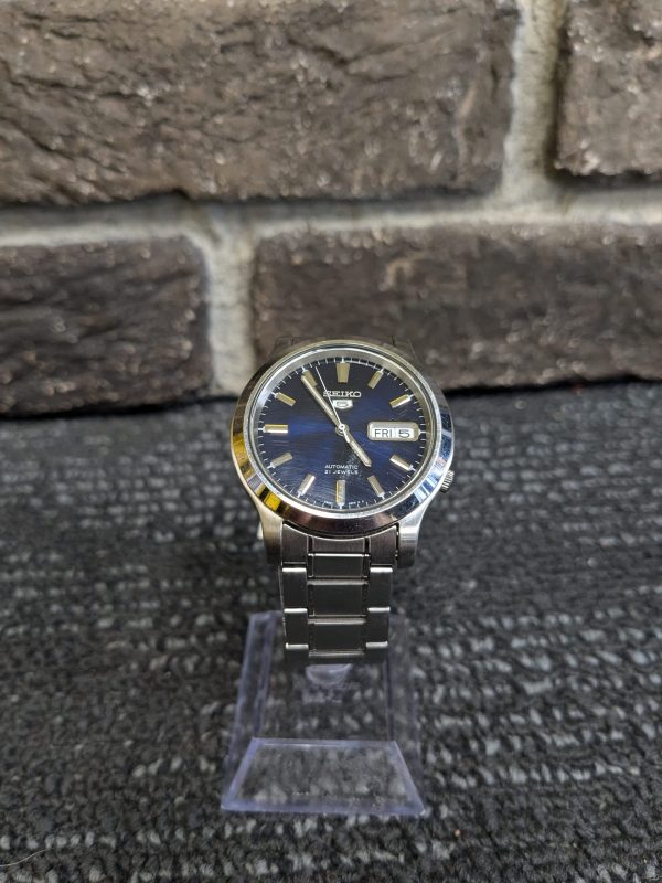 Mens Silver Seiko Automatic Watch - Image 7