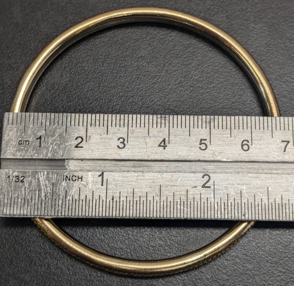17ct Yellow Gold Patterned Bangle - LG22653 - Image 14