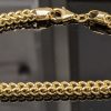 Mens 18ct Yellow Gold Franco Bracelet - LG19687