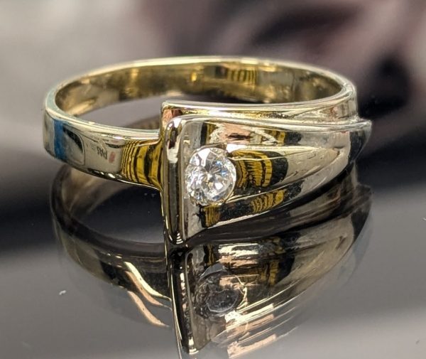 14ct Two-Tone Gold Dress Ring - LG20654 - Image 5