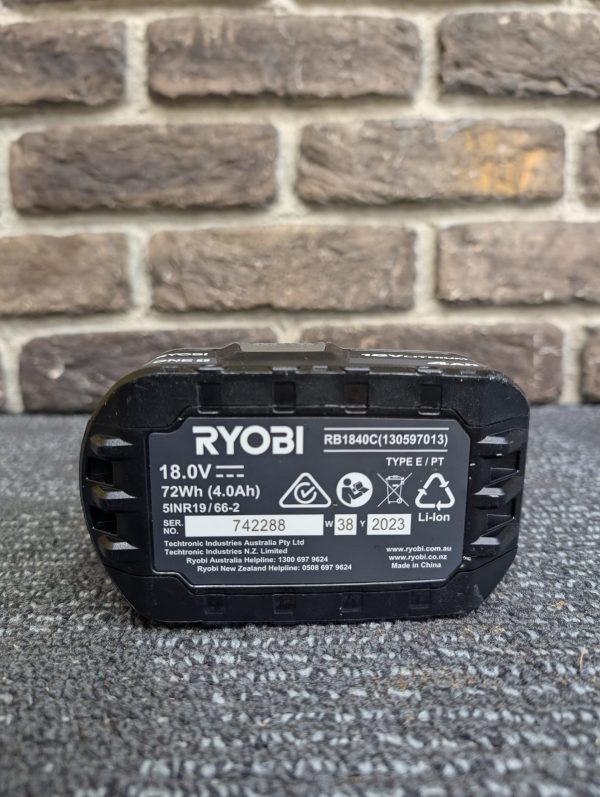 Ryobi 18V 4.0Ah Battery - Image 7