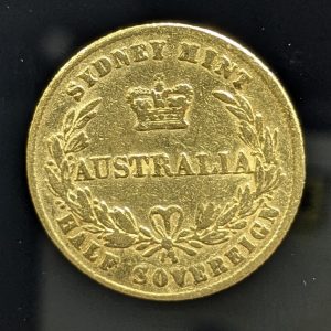 22CT YELLOW HALF SOVEREIGN GOLD COIN - LG18345