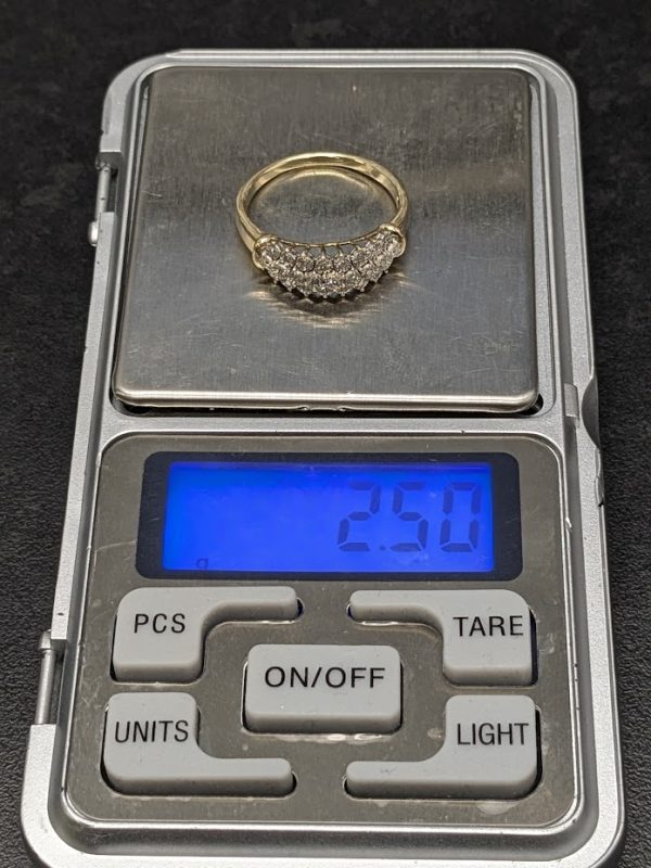 9ct Yellow Gold Diamond Dress Ring - LG23595 - Image 10