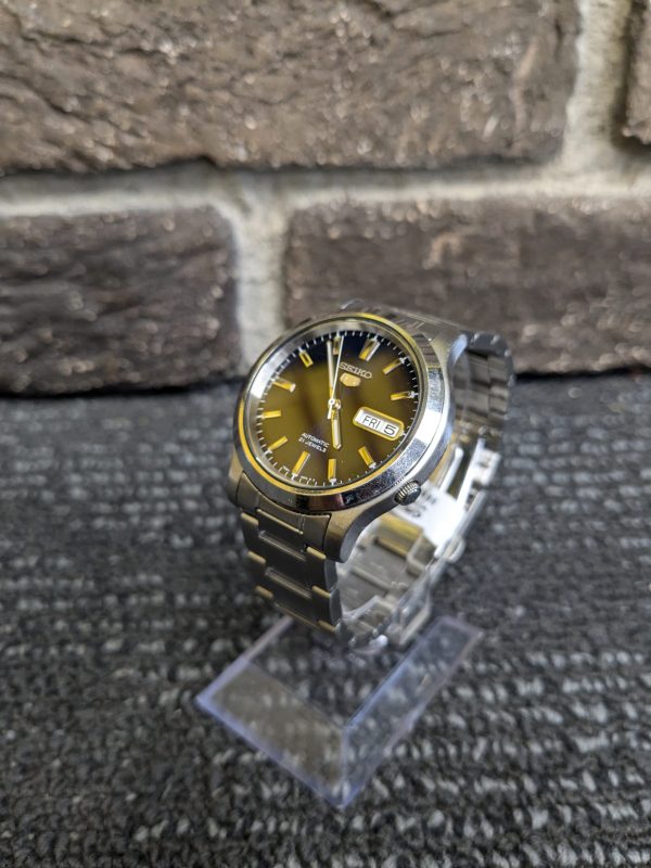Mens Silver Seiko Automatic Watch - Image 6