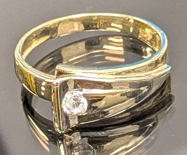 14ct Two-Tone Gold Dress Ring - LG20654 - Image 6