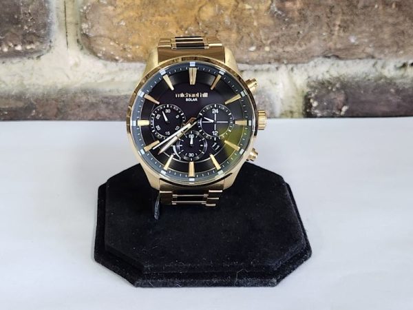 Mens 45mm Michael Hill Solar Chronograph Watch - HL3728