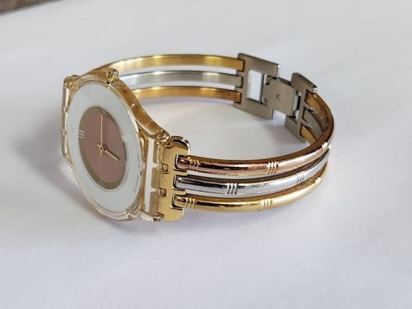 Ladies Swatch 35mm Tri-Gold watch - HL6063 - Image 4