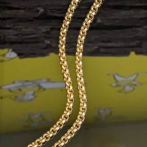 18ct Yellow Gold Round Belcher Chain - LG17901