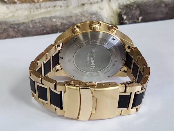 Mens 45mm Michael Hill Solar Chronograph Watch - HL3728 - Image 14