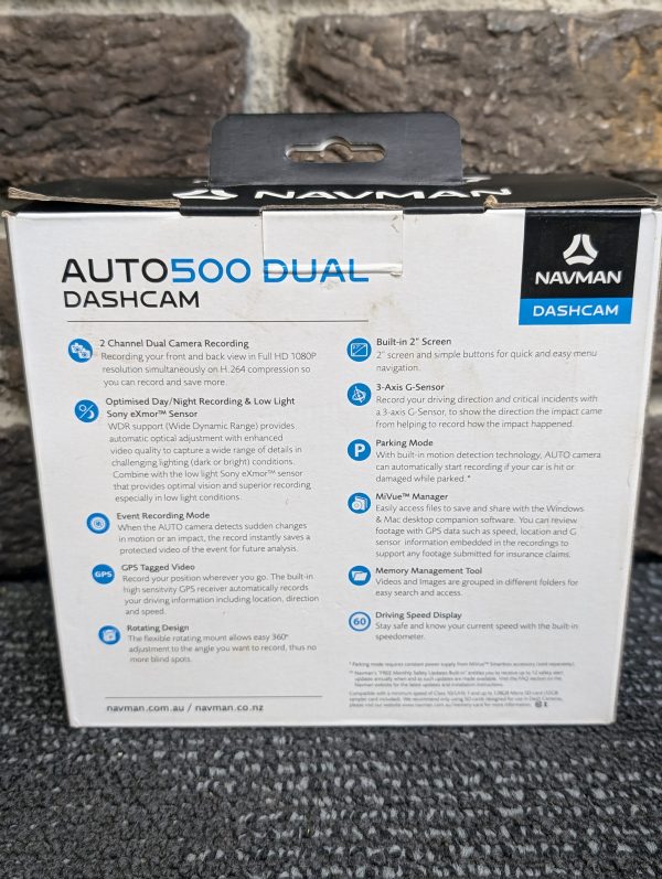 Navman AUTO500 Dual Dashcam - Image 10
