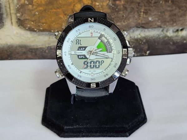 Mens 50mm Shark Quartz Sport Watch - HL21728