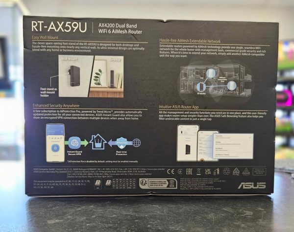 Asus AX4200 Dual Band WiFi 6 AiMesh Router - HL24978 - Image 6