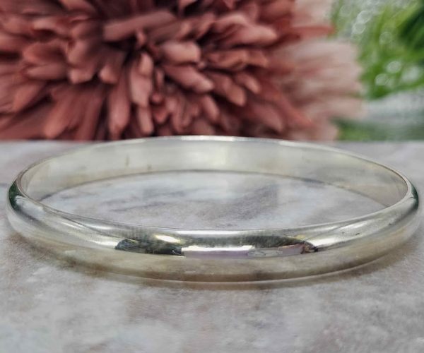 Ladies Solid Silver Bangle (30.2gms) - HL23921 - Image 2