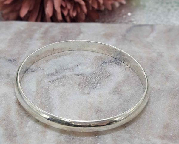 Ladies Solid Silver Bangle (30.2gms) - HL23921 - Image 7