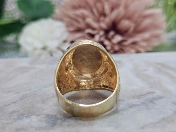 Men's 9ct Yellow Gold Lion Ring (10gms) - HL24426 - Image 9