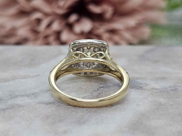 Ladies 9ct Yellow Gold Diamond Cluster Ring (3.5gms)- HL24220 - Image 10